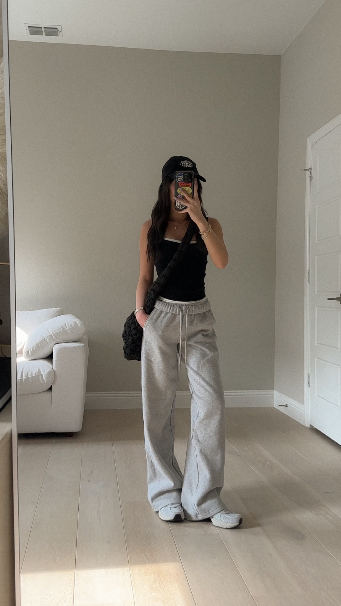 comfy lounge outfit / airport outfit idea

tank is size xxs (layered 2 tanks)
sweats are size xs, color moonstone grey mix

#LTKTravel #LTKActive