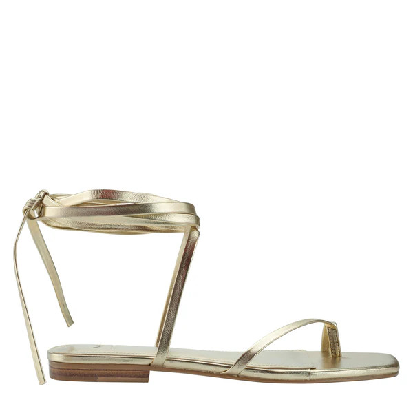 Mireya Ankle Wrap Flat Sandal | Marc Fisher