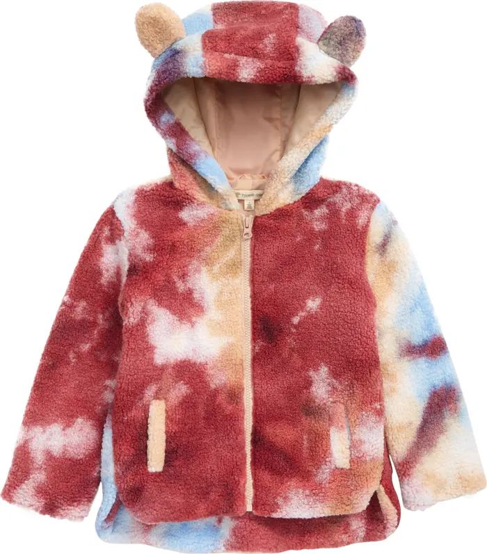 Kids' Faux Shearling Hooded Jacket | Nordstrom