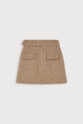 Wool Mix Tweed Mini Skirt | Odd Muse