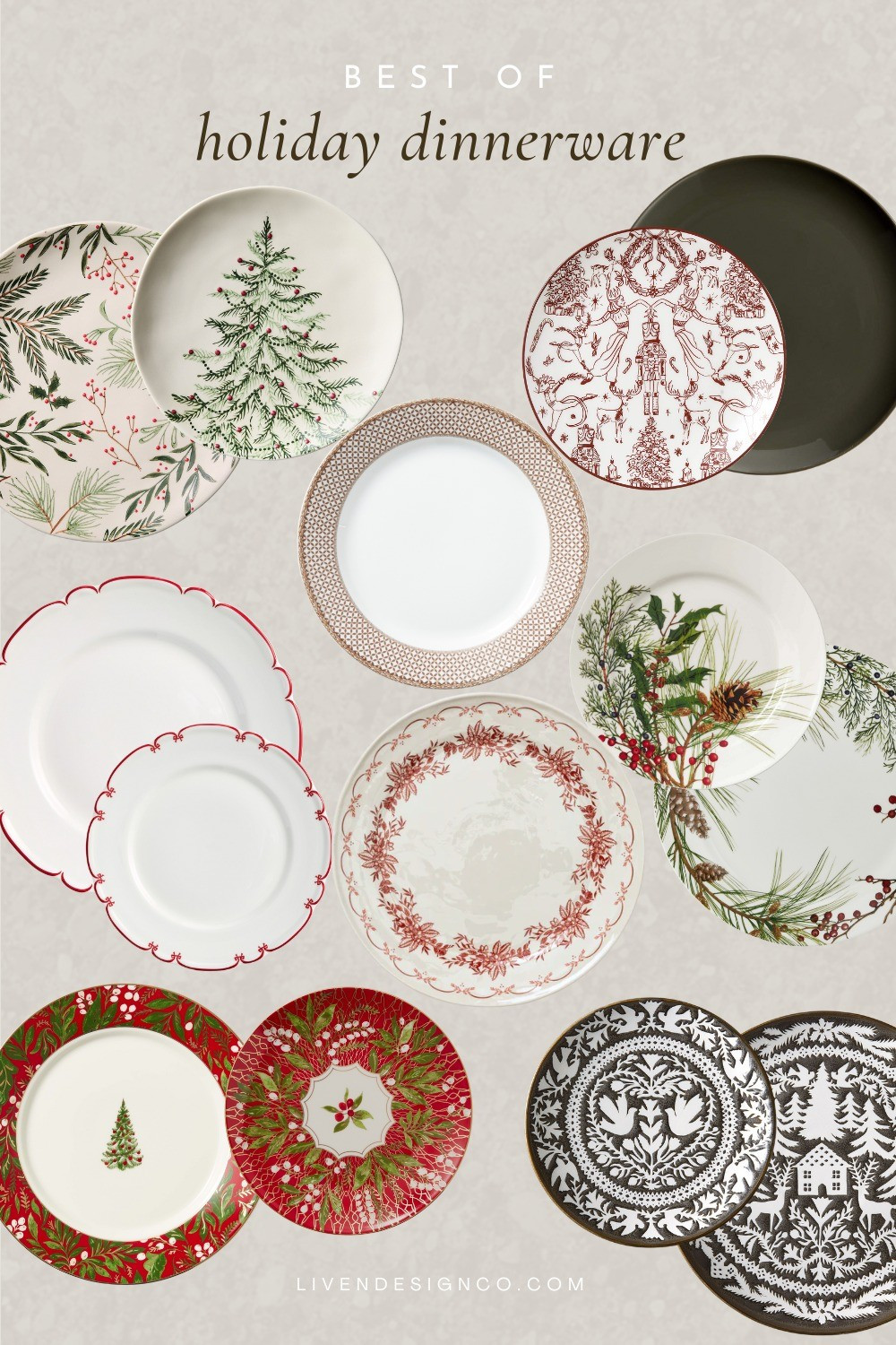 Christmas dinnerware. Christmas tablescape. Holiday table setting. Salad plates. Dessert plates. Dinner plates. Scalloped plates

#LTKHoliday #LTKSeasonal #LTKHome