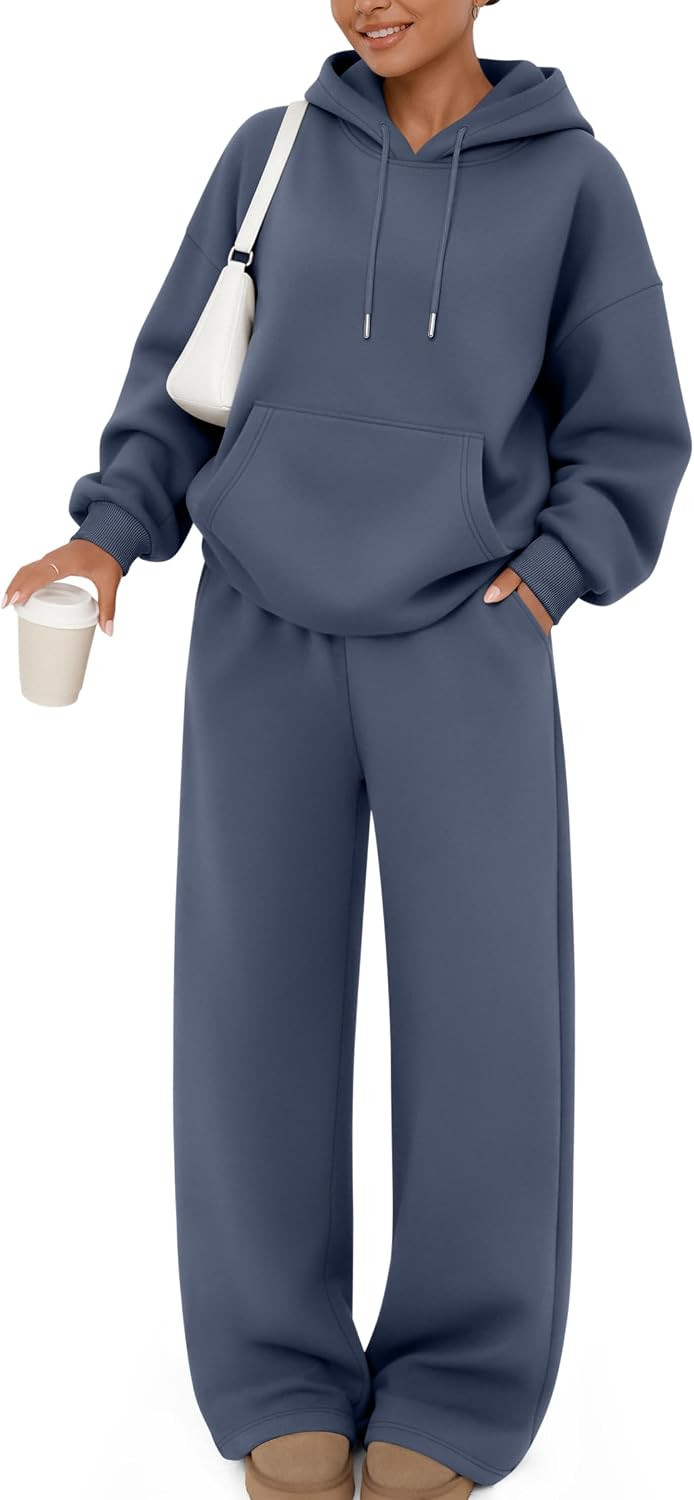 Trendy Queen Womens 2 Piece Lounge Sweat Sets Matching Sweatsuits | Amazon (US)