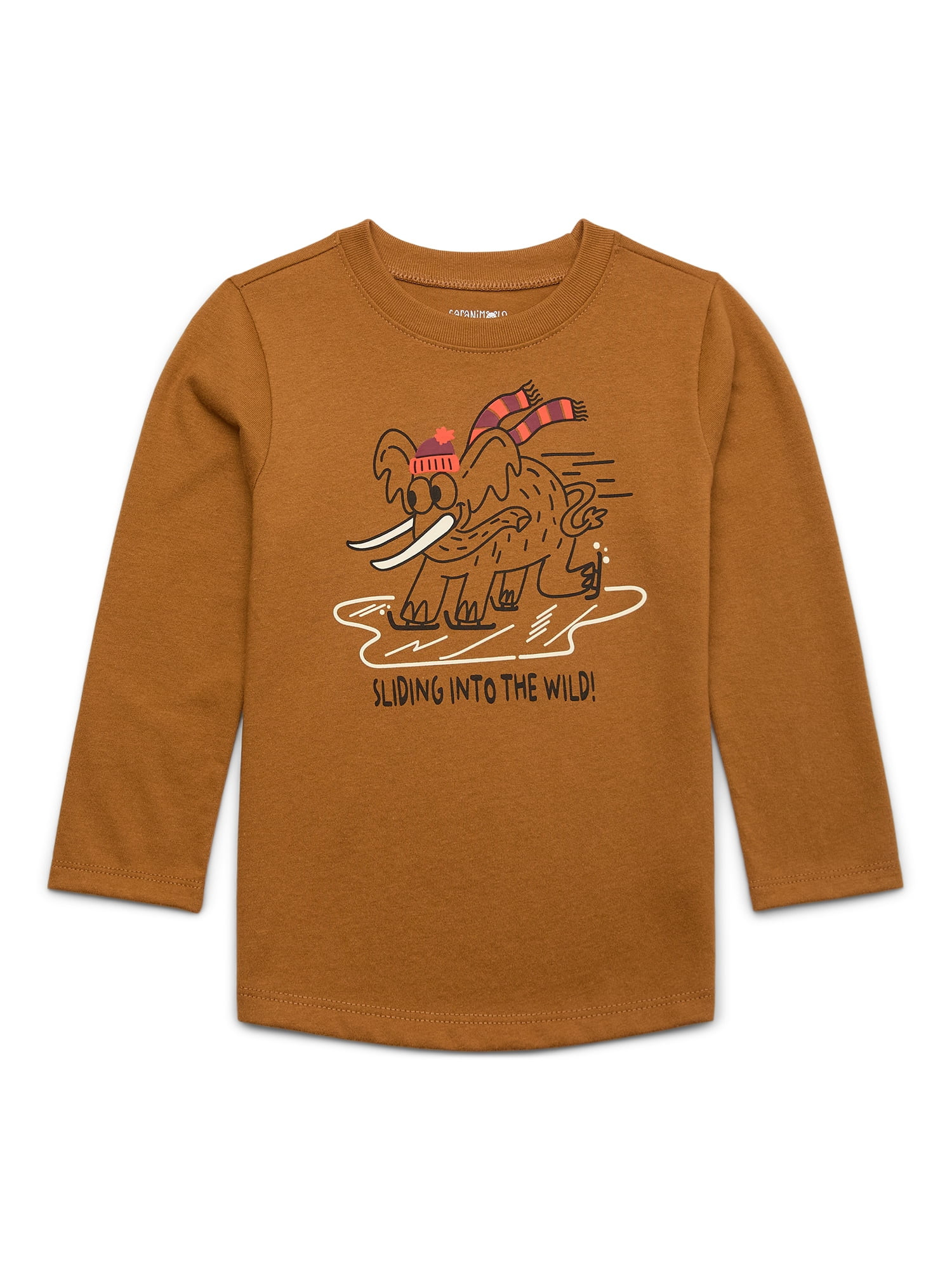 Garanimals Toddler Boy Holiday Graphic Tee with Long Sleeves, Sizes 18M-5T | Walmart (US)