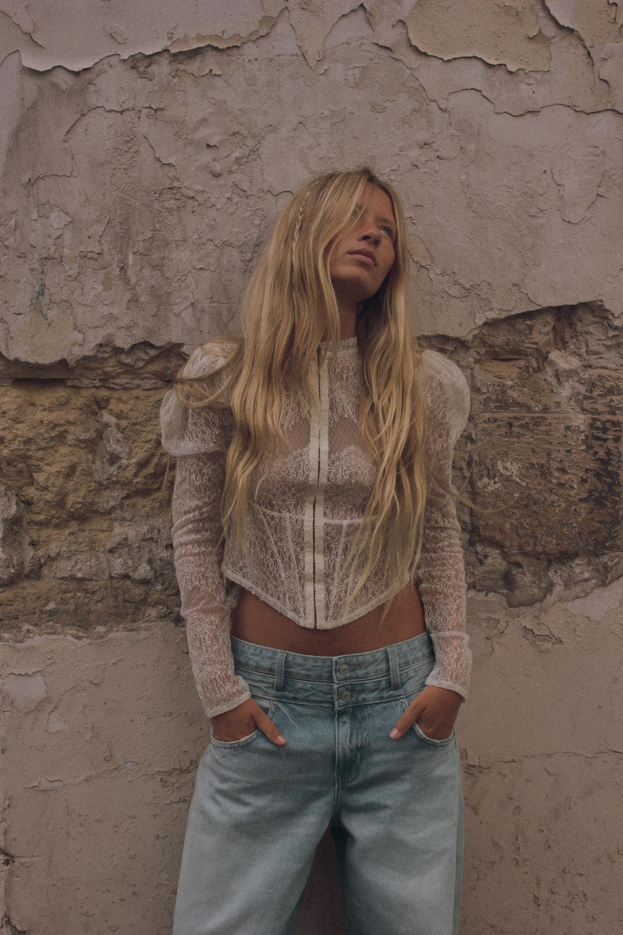 LACE CORSET JACKET TOP | Zara US