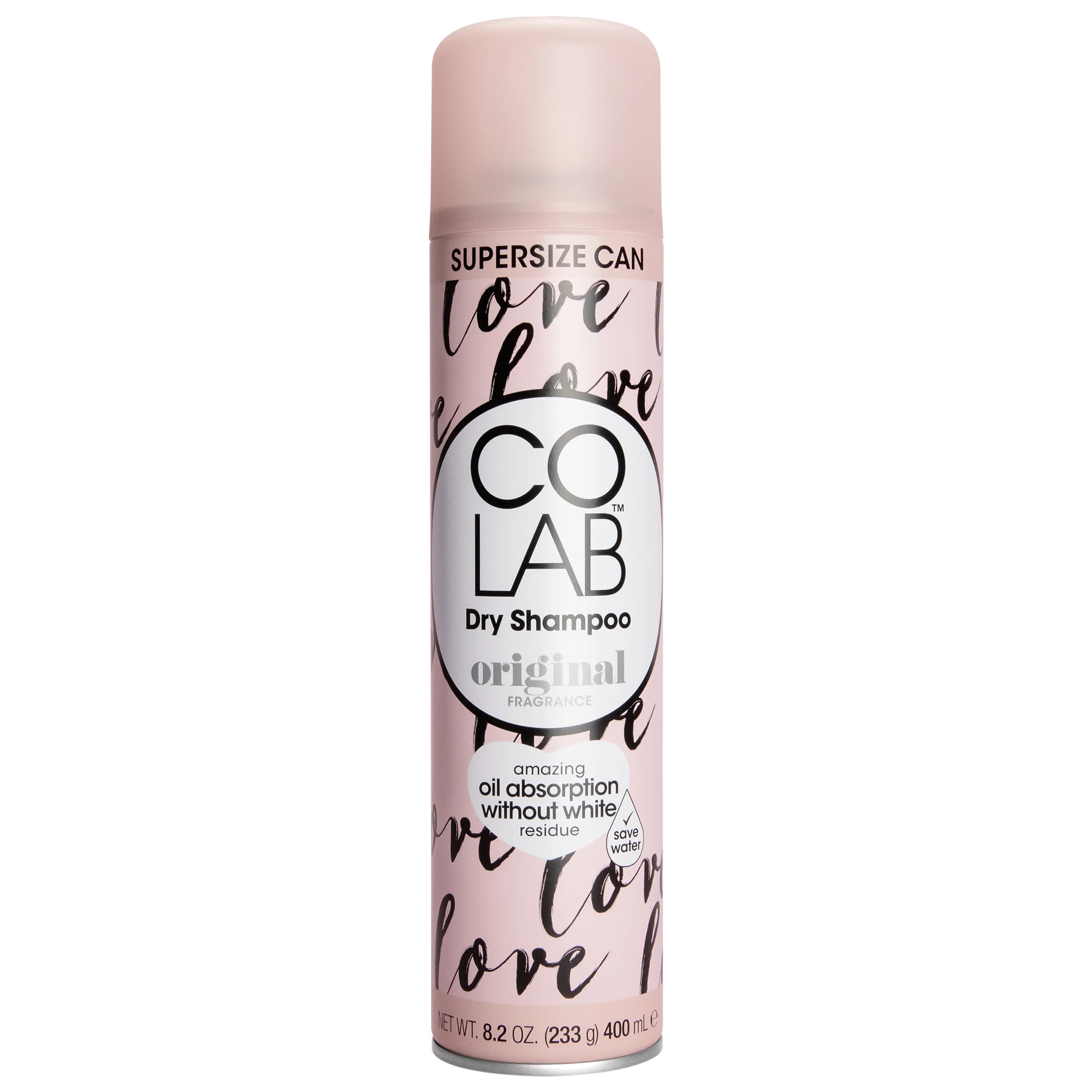 COLAB Original Fragrance Oil Control Dry Shampoo with Bergamot, Rose, 8.2 oz | Walmart (US)
