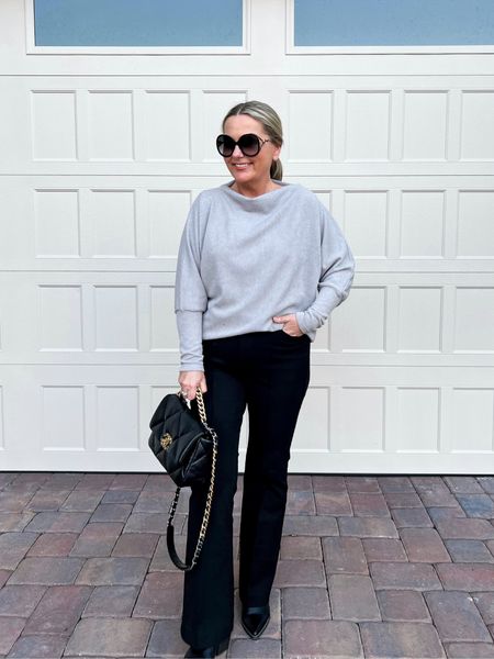 The perfect pair of flare pants in stretch, a classic sweater that you want in many colors and western boots.



#LTKstyletip #LTKfindsunder50 #LTKsalealert