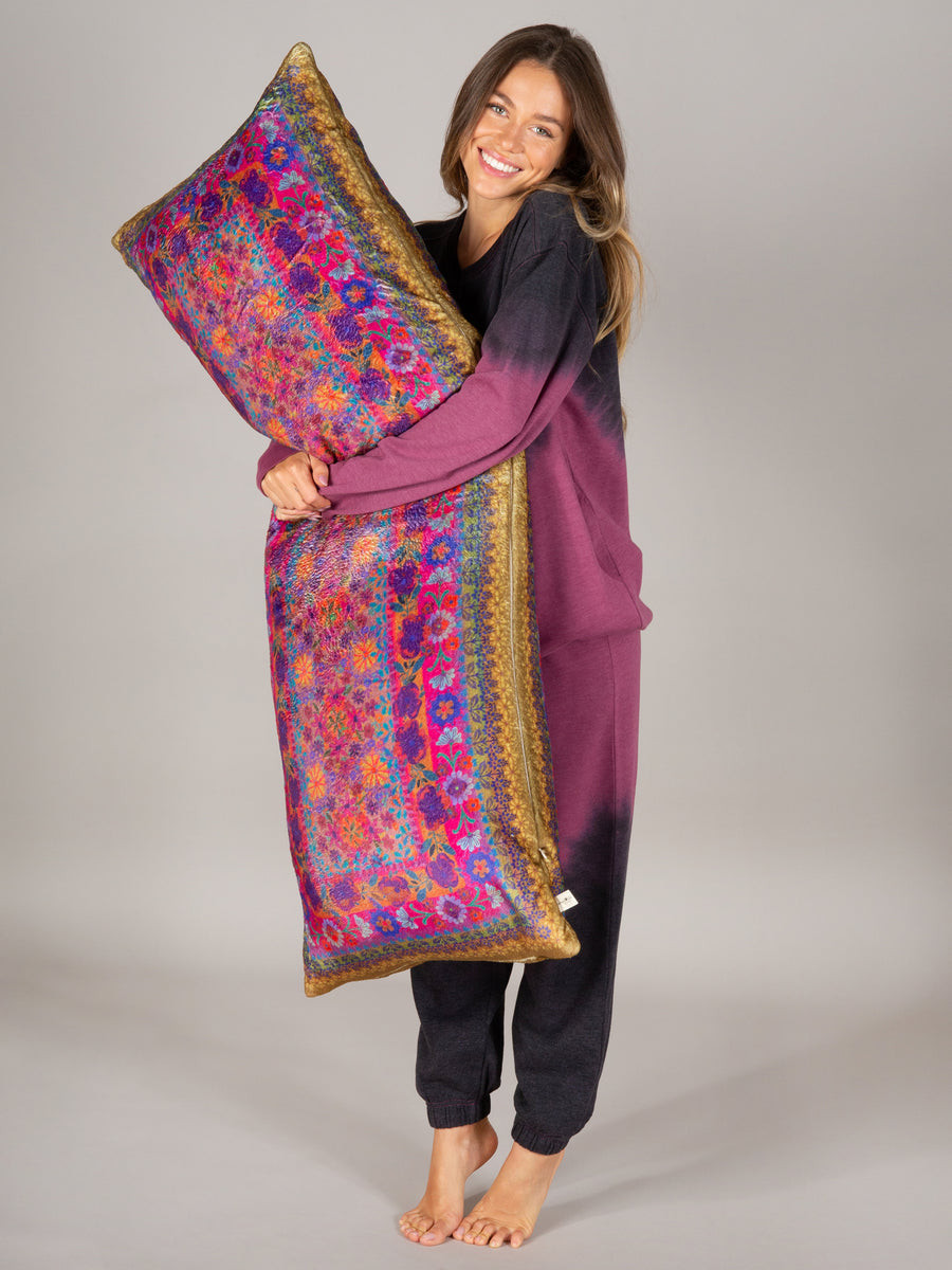 Cozy Body Pillow Cover - Floral Borders | Natural Life