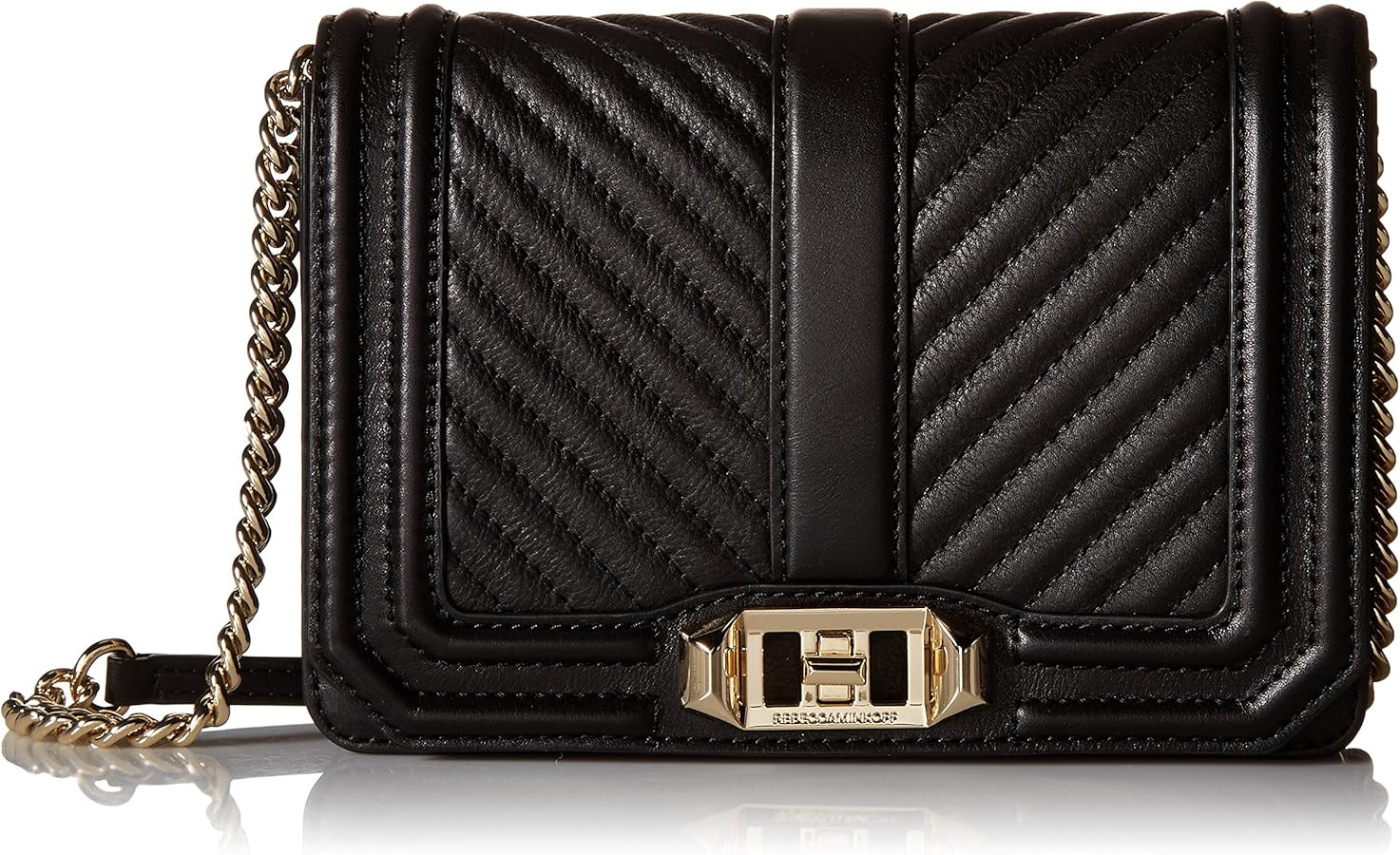 Rebecca Minkoff Chevron Quilted Small Love Cross-Body Bag | Amazon (US)