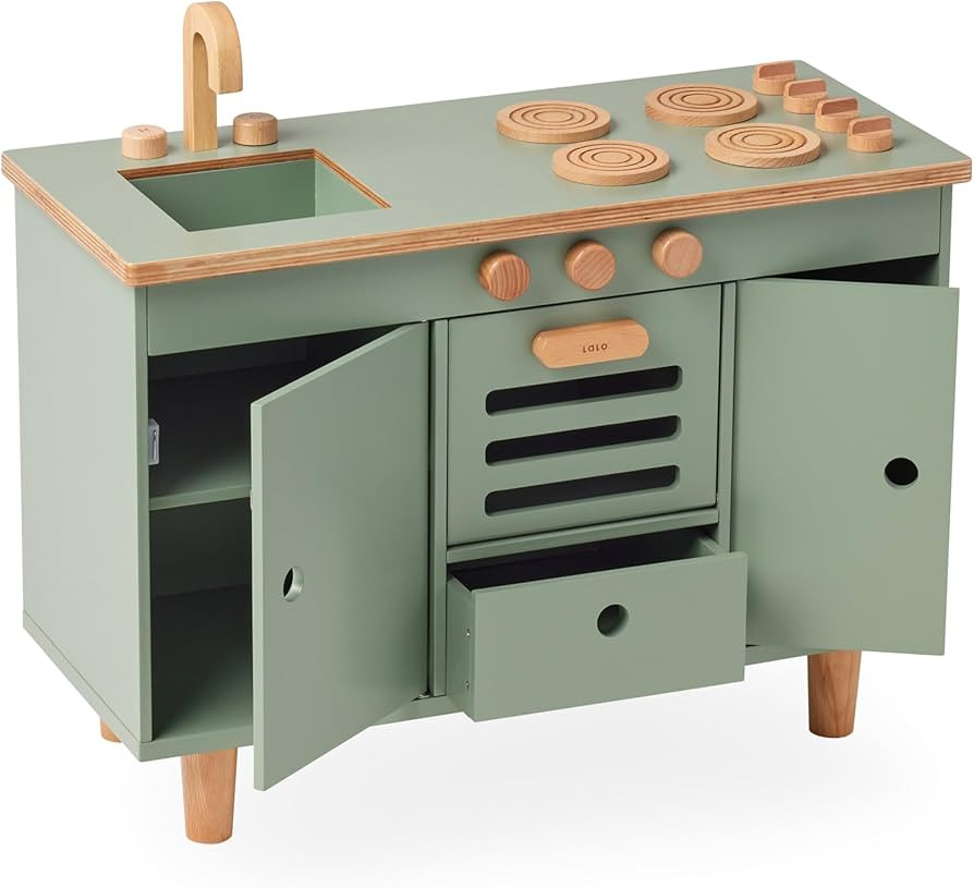 Lalo The Play Kitchen - Tool-Free Assembly, Toddler Kitchen Playset with Interactive Knobs & Door... | Amazon (US)