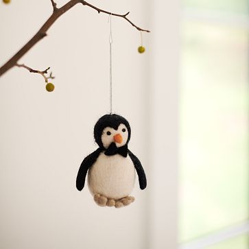 Felt Penguin Ornament | West Elm (US)
