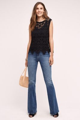 MiH Marrakesh Mid-Rise Flare Jeans | Anthropologie (US)