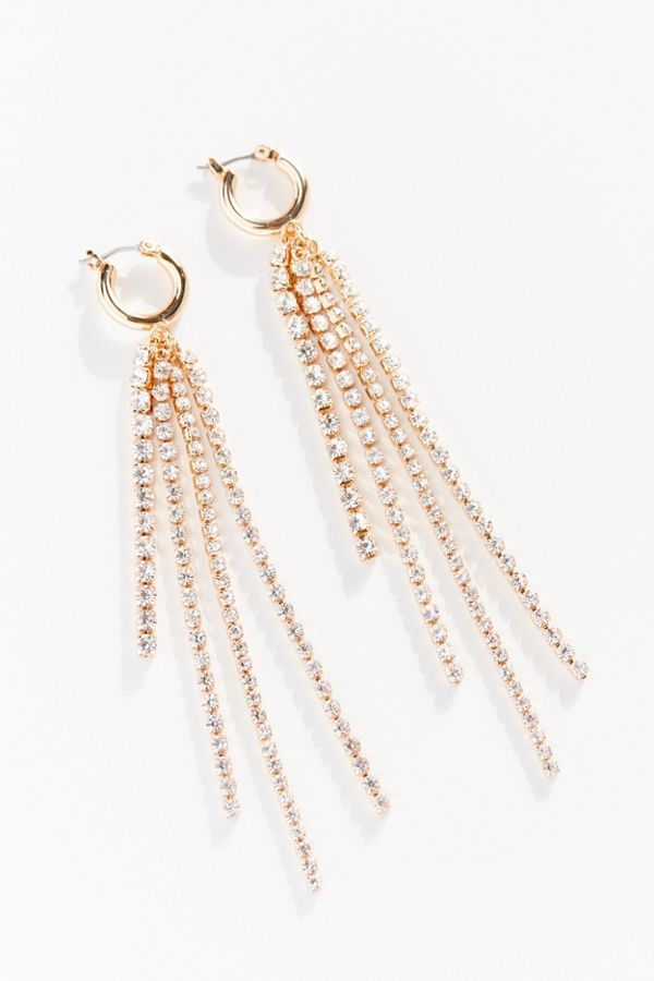 Jasmyn Rhinestone Drop Earring | Urban Outfitters (US and RoW)