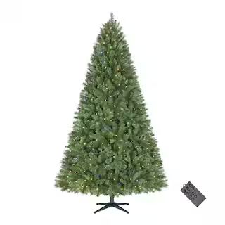 Home Accents Holiday 7.5 ft. Pre-Lit LED Wesley Pine Artificial Christmas Tree with 550 Color Cha... | The Home Depot