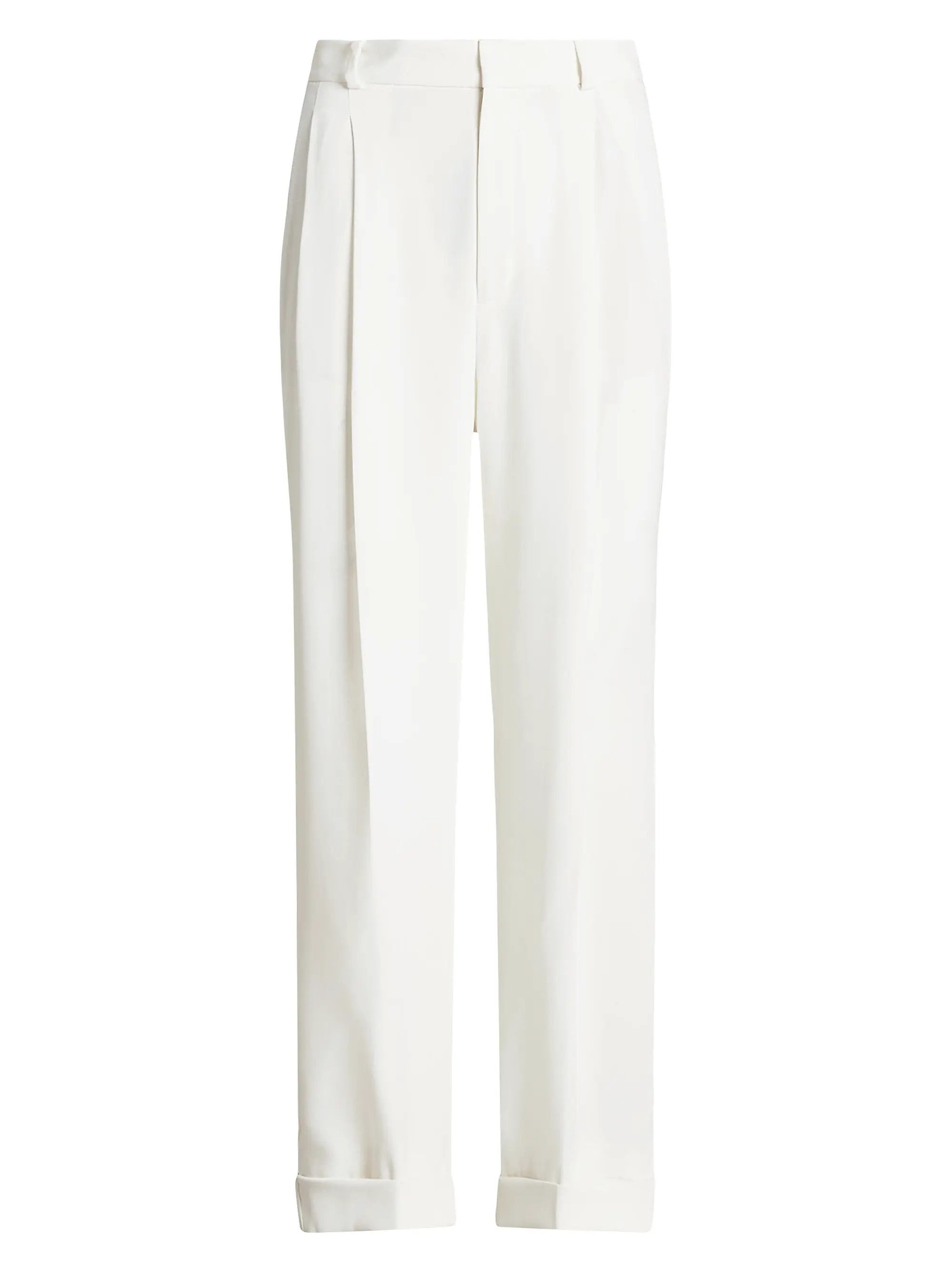 Satin Straight-Fit Trousers | Saks Fifth Avenue