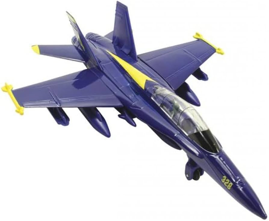 Playmaker Toys 🛦 United States Navy Blue Angels F/A-18 Super Hornet Fighter Jet 6 Inch Die Cas... | Amazon (US)