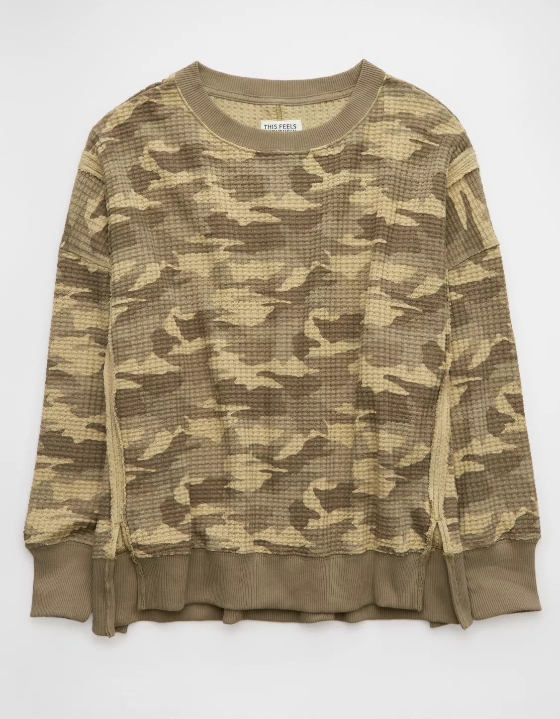 AE Big Hug Waffle Sweatshirt | American Eagle Outfitters (US & CA)