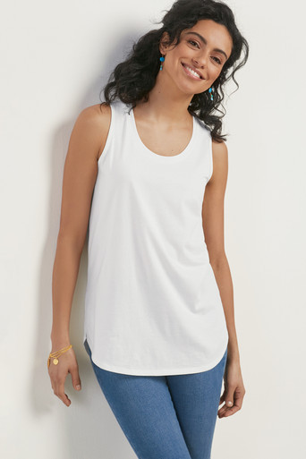 SoftEssential™ Pima Isabel Sleeveless Tunic | Soft Surroundings