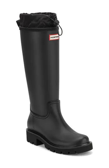 Hunter Carson Lug Sole Boot in Black/Black at Nordstrom Rack, Size 10 | Nordstrom Rack
