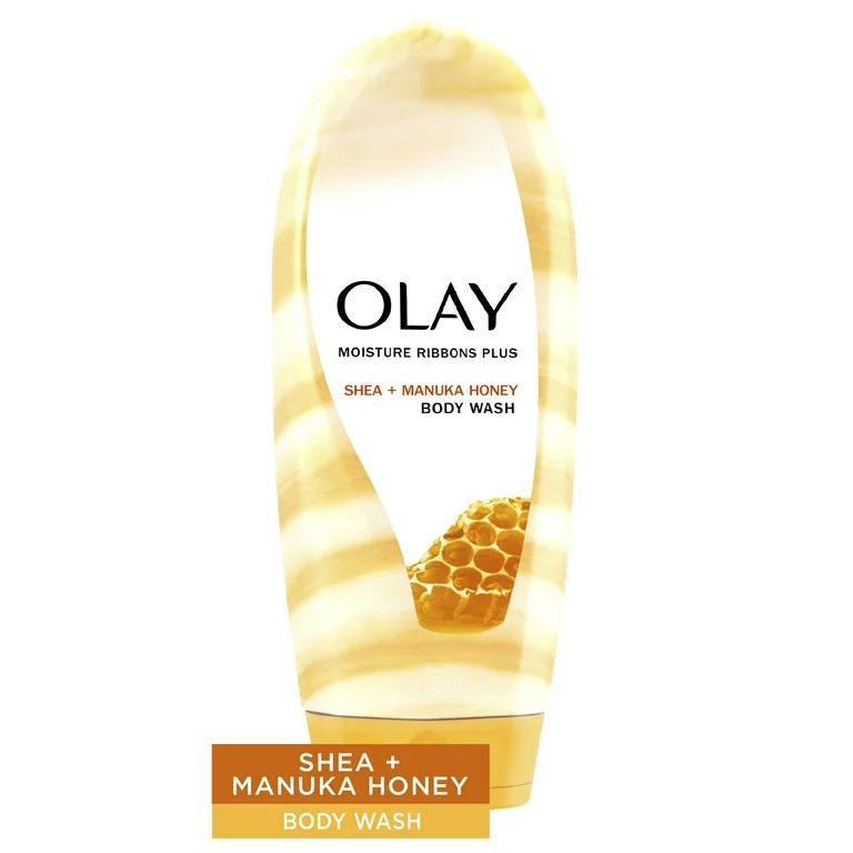 Olay Moisture Ribbons Plus Shea and Manuka Honey Body Wash, for All Skin Types, 18 fl oz | Walmart (US)