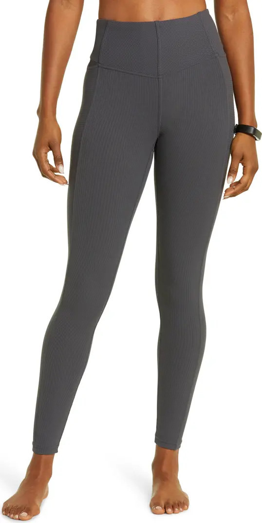 Zella Live In Rib Pocket High Waist Leggings | Nordstrom | Nordstrom