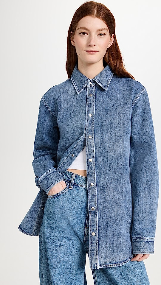 Classic Wash Denim Easy Shirt | Shopbop