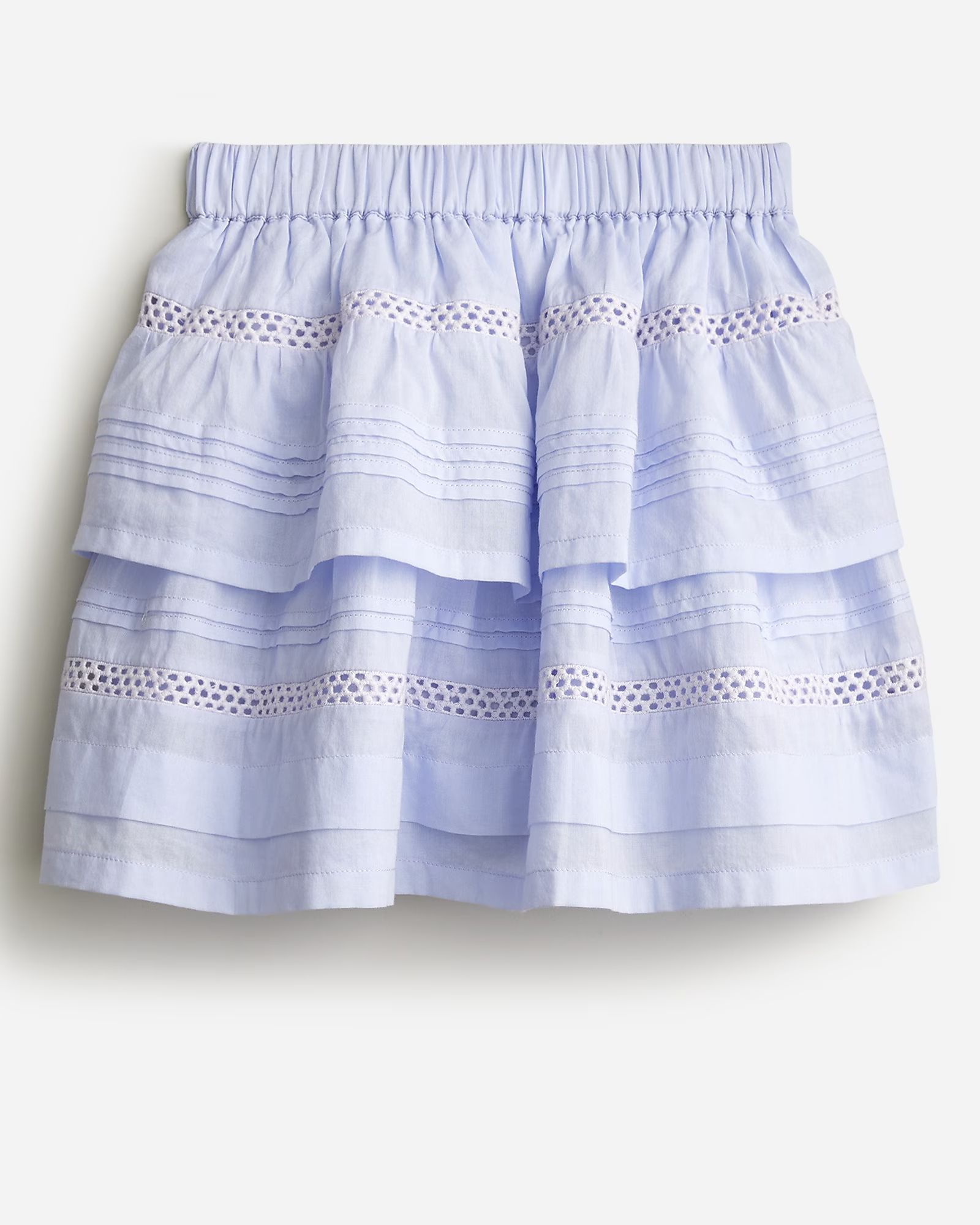 best seller5.0(1 REVIEWS)Girls' eyelet tiered skirt in cotton voile$44.50$78.00 (43% Off)Limited ... | J.Crew US