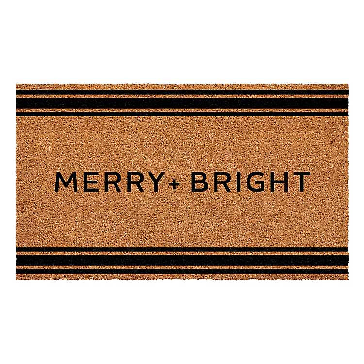 Striped Merry + Bright Coir Doormat | Kirklands