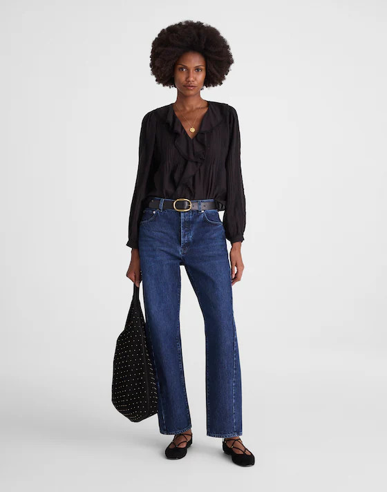 Pieced Barrel-Leg Jeans | Madewell