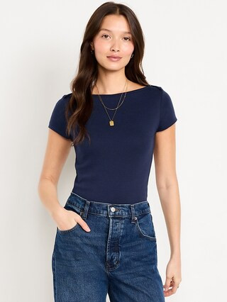 Snug Boatneck T-Shirt | Old Navy (US)