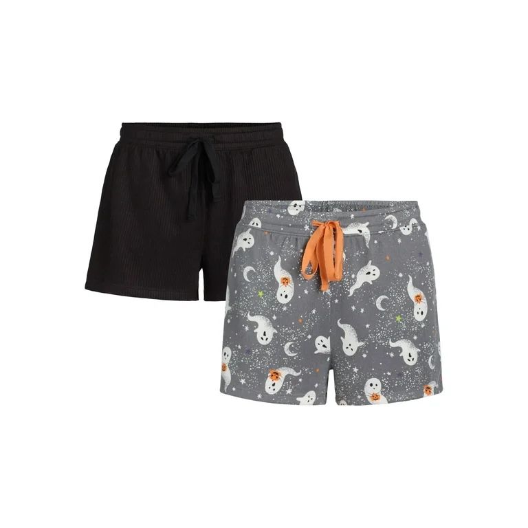 Women’s Halloween Sleep Shorts from Way to Celebrate, 2-Pack, Sizes XS-3X | Walmart (US)