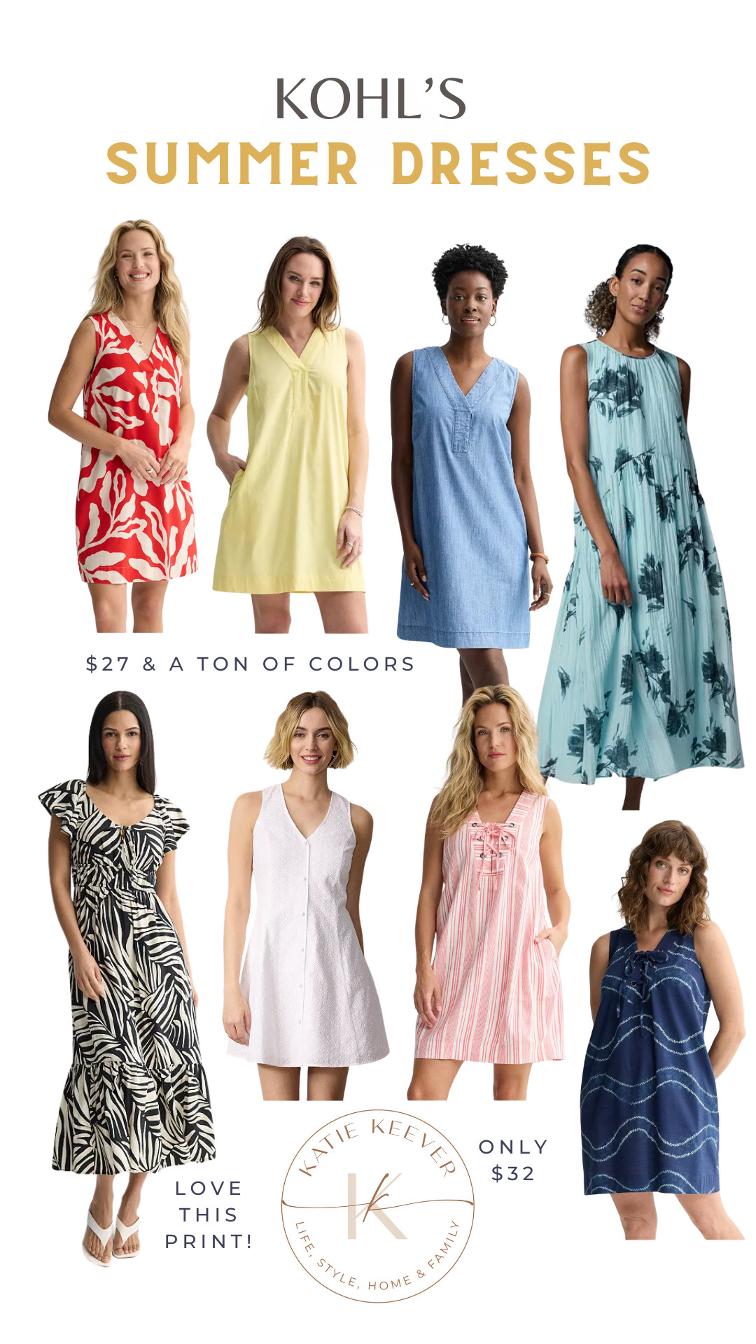 Summer and spring dresses I absolutely love from Kohl's! 

 #LTKootd #LTKSeasonal