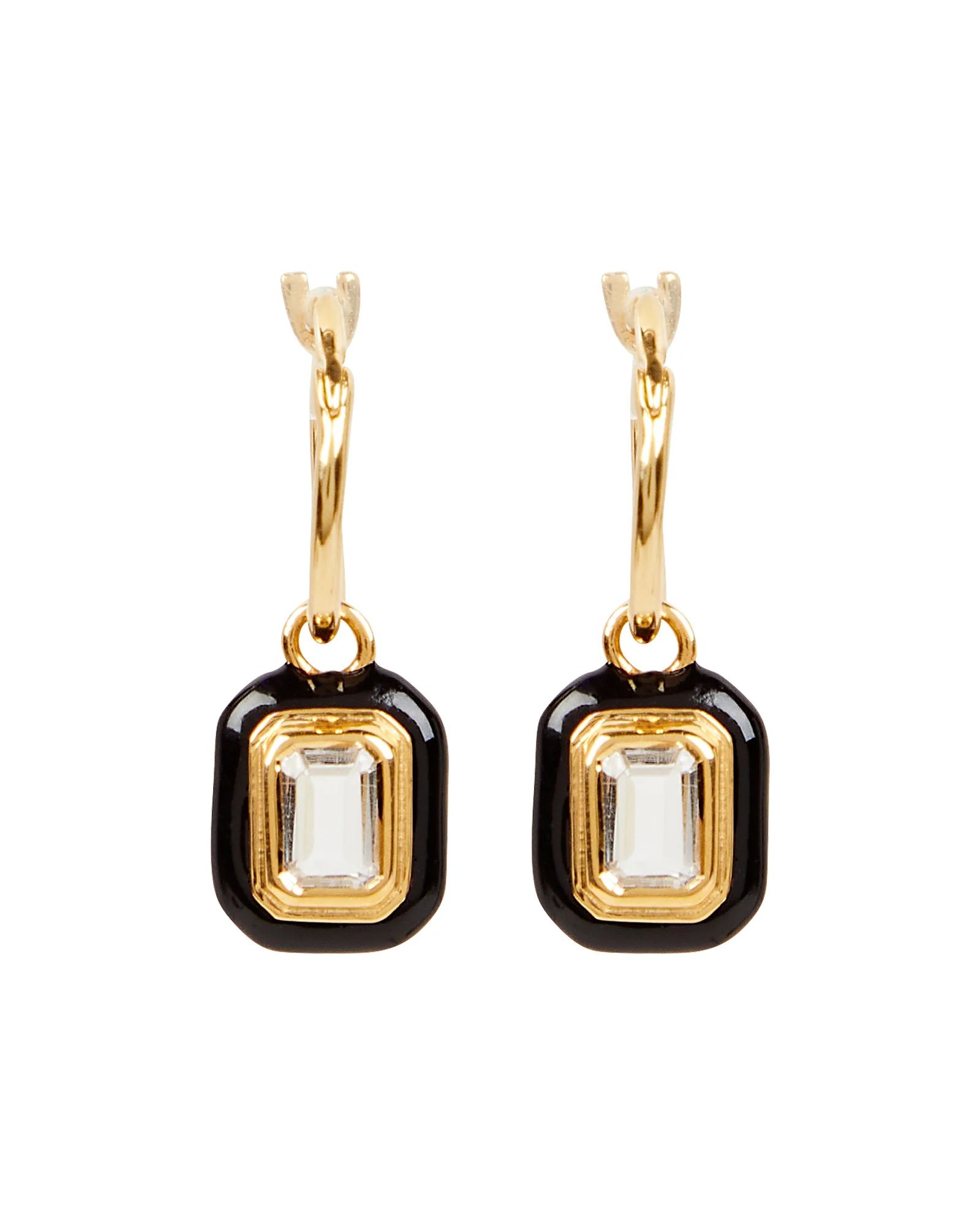 18k Gold-Plated Charm Huggie Earrings | INTERMIX