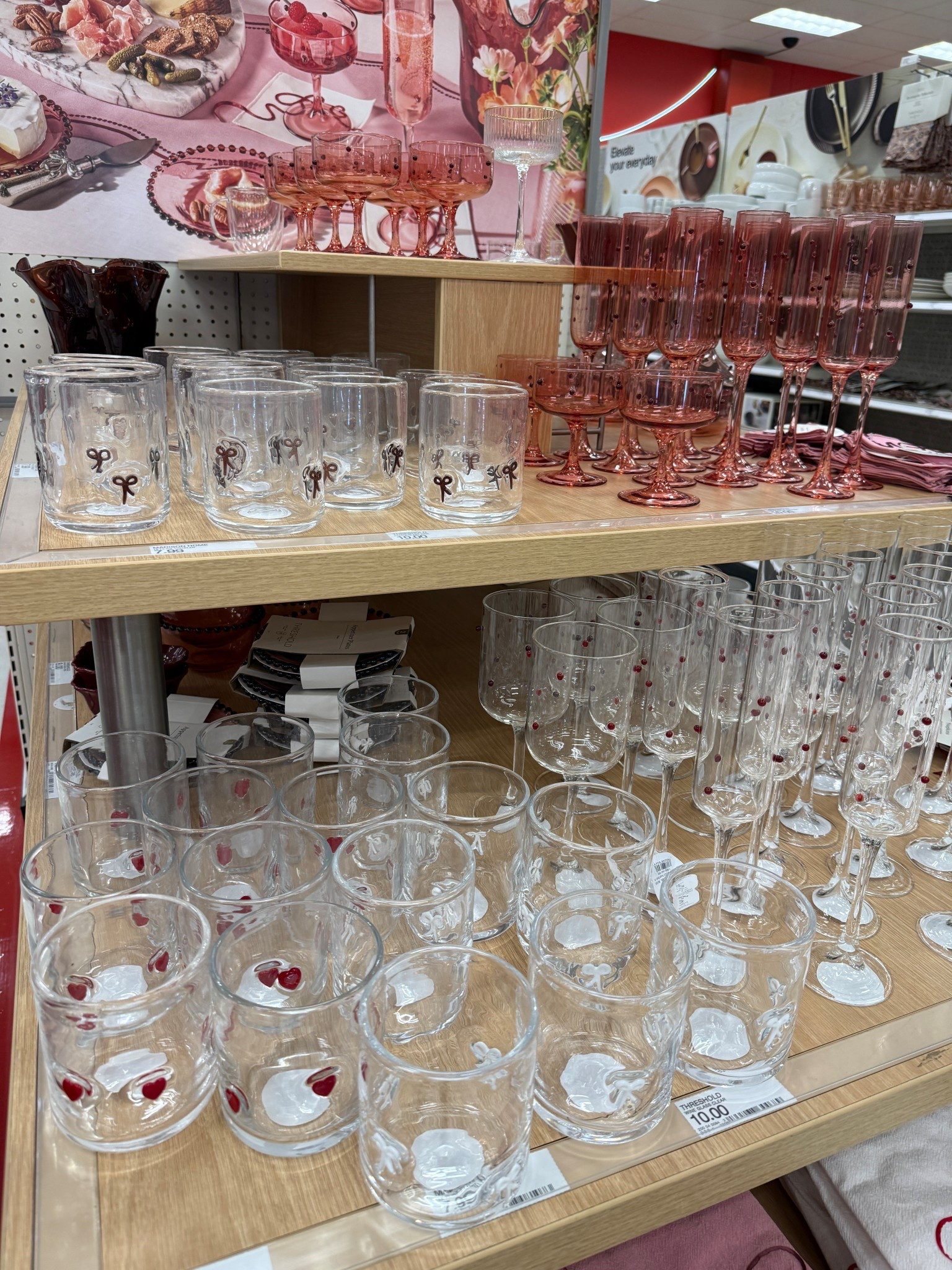 look alike Anthropologie icon glasses at Target! Love the little bows and only $8! So cute for a Valentine’s Day gift 