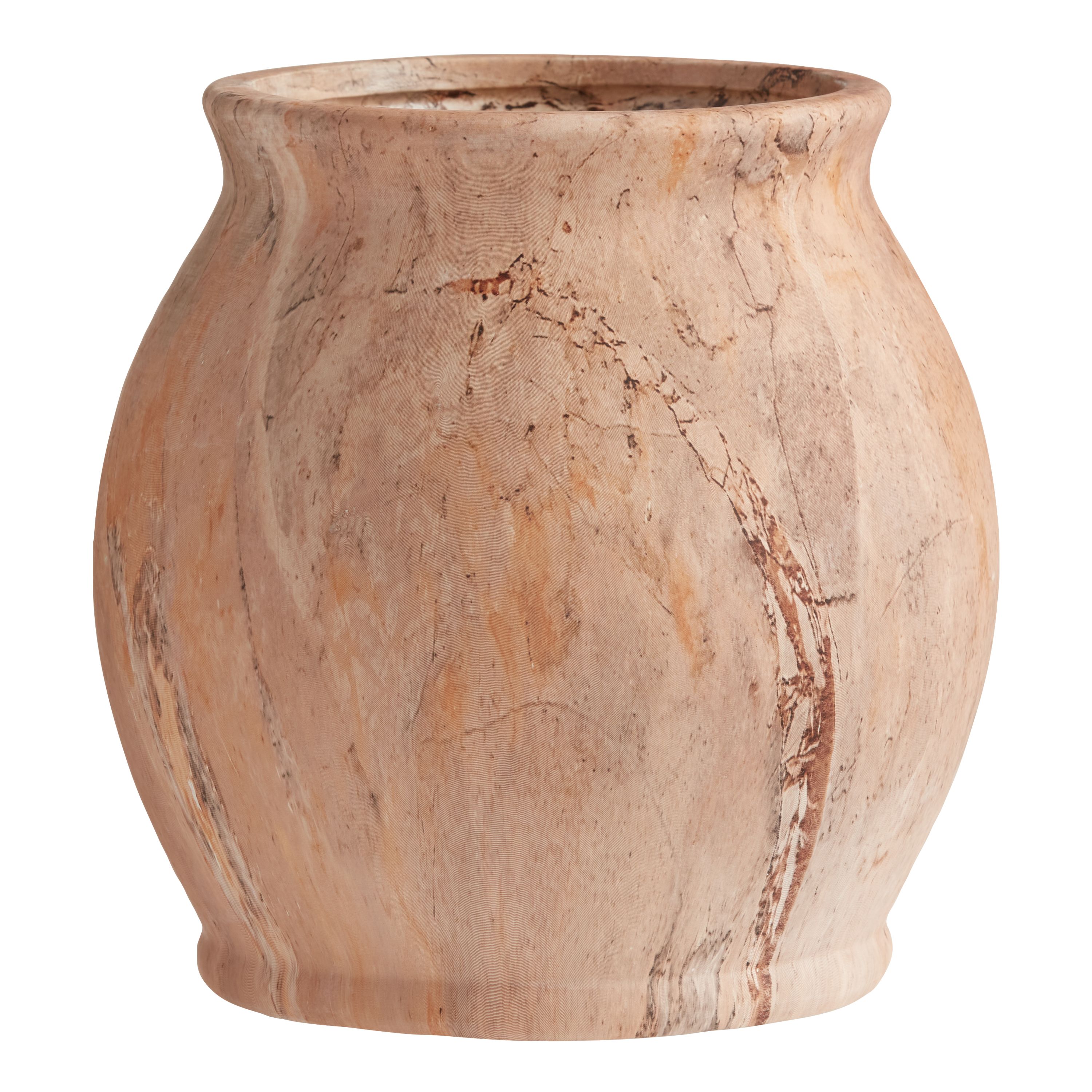 Rust Marbled Ceramic Vase | World Market
