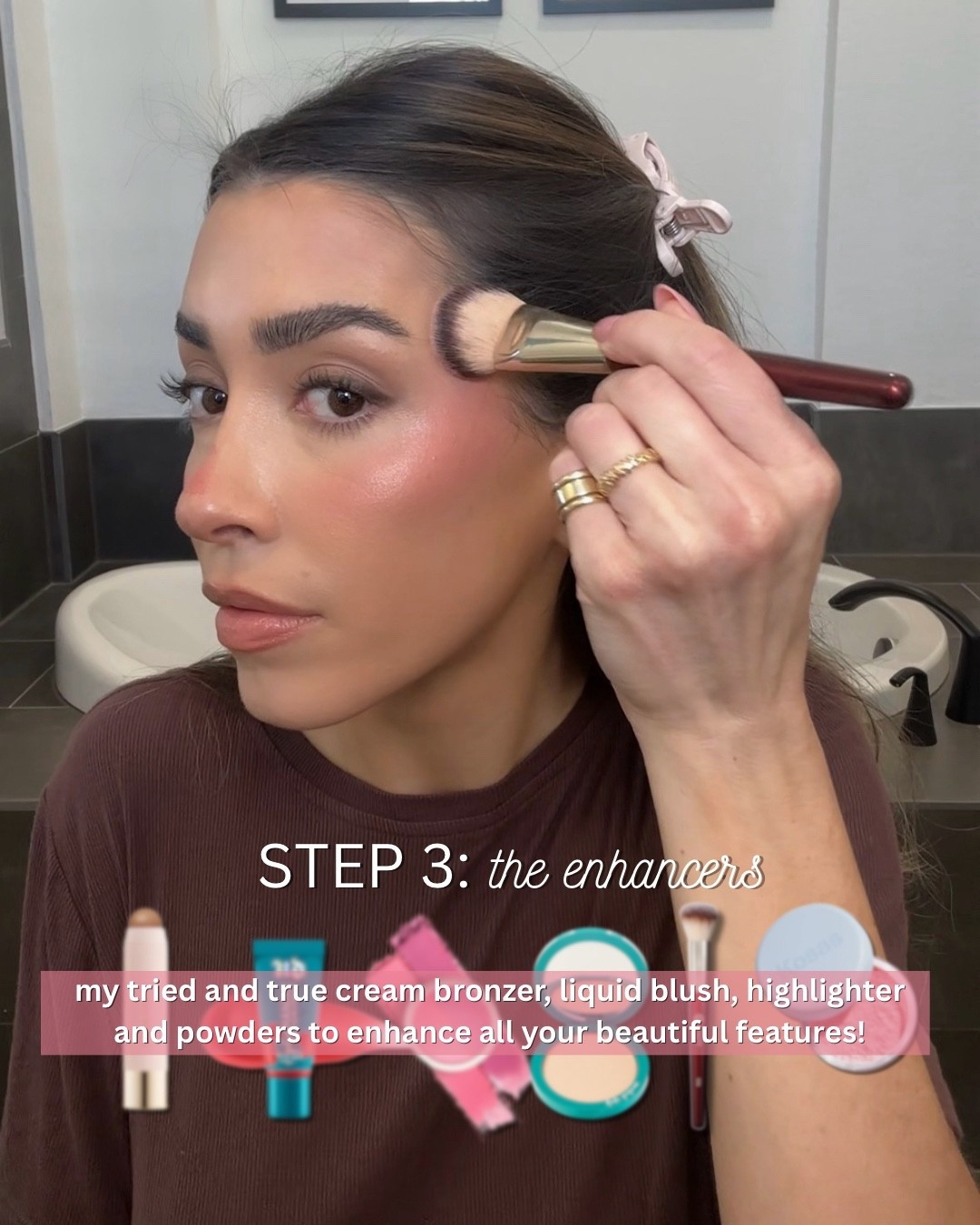 These are the products that make the biggest difference in my makeup. 🤍

My go-to cream bronzer, liquid blush, highlighter, powders and the brushes I use to apply them for that glowy, natural finish. 🙌🏼

Shop every product below!

#LTKBeauty #LTKgrwm #LTKselfcare