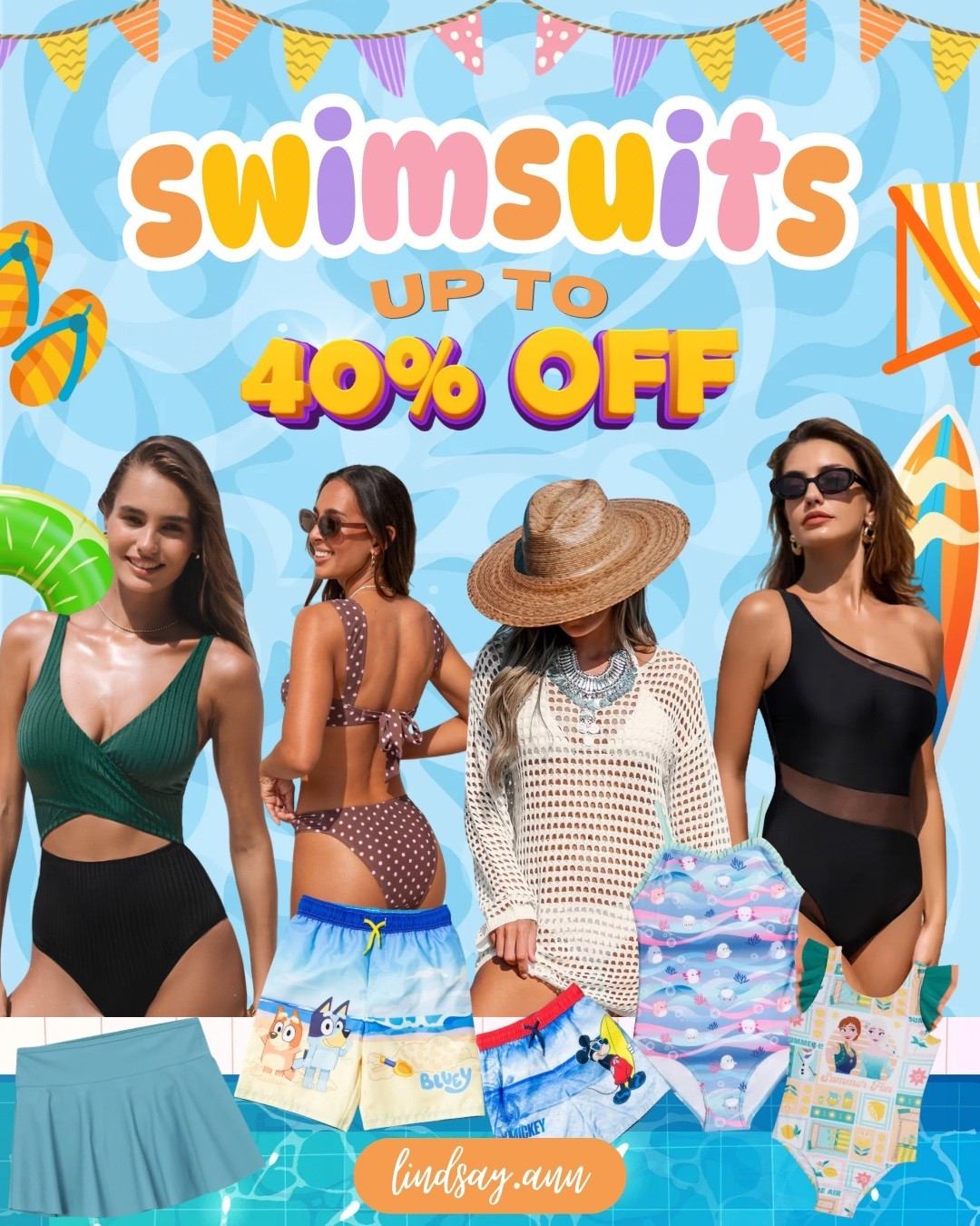 ☀️ Target’s swim sale is SO good right now 👙 Tons of cute one-pieces, coverups, kids swimsuits & more up to 40% off through 5/30 🌊