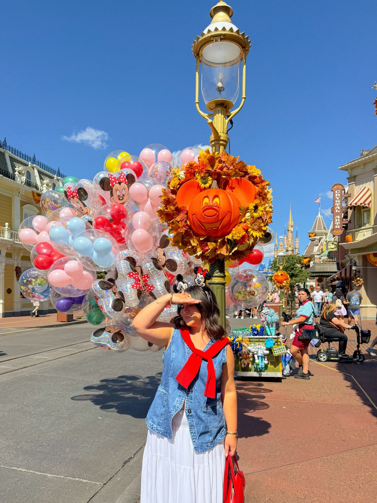 may be one of my new fave disney fits 🐭❤️ wearing a M petite in the vest! // fall outfit ideas, denim, theme park outfit, Disney fall

#LTKHalloween #LTKFindsUnder50 #LTKSeasonal