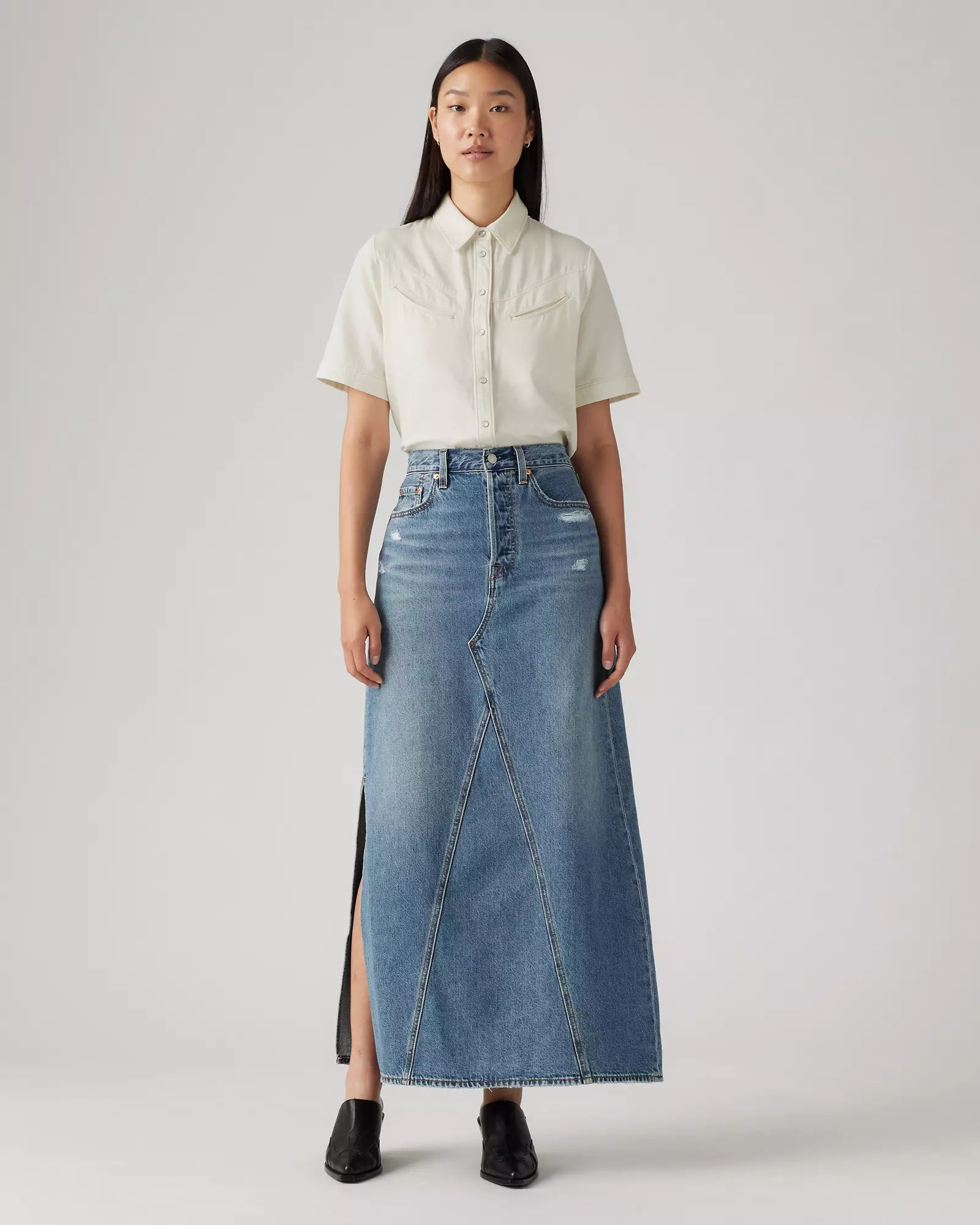 Fit And Flare Skirt - Medium Wash | Levi's® US | Levi's US