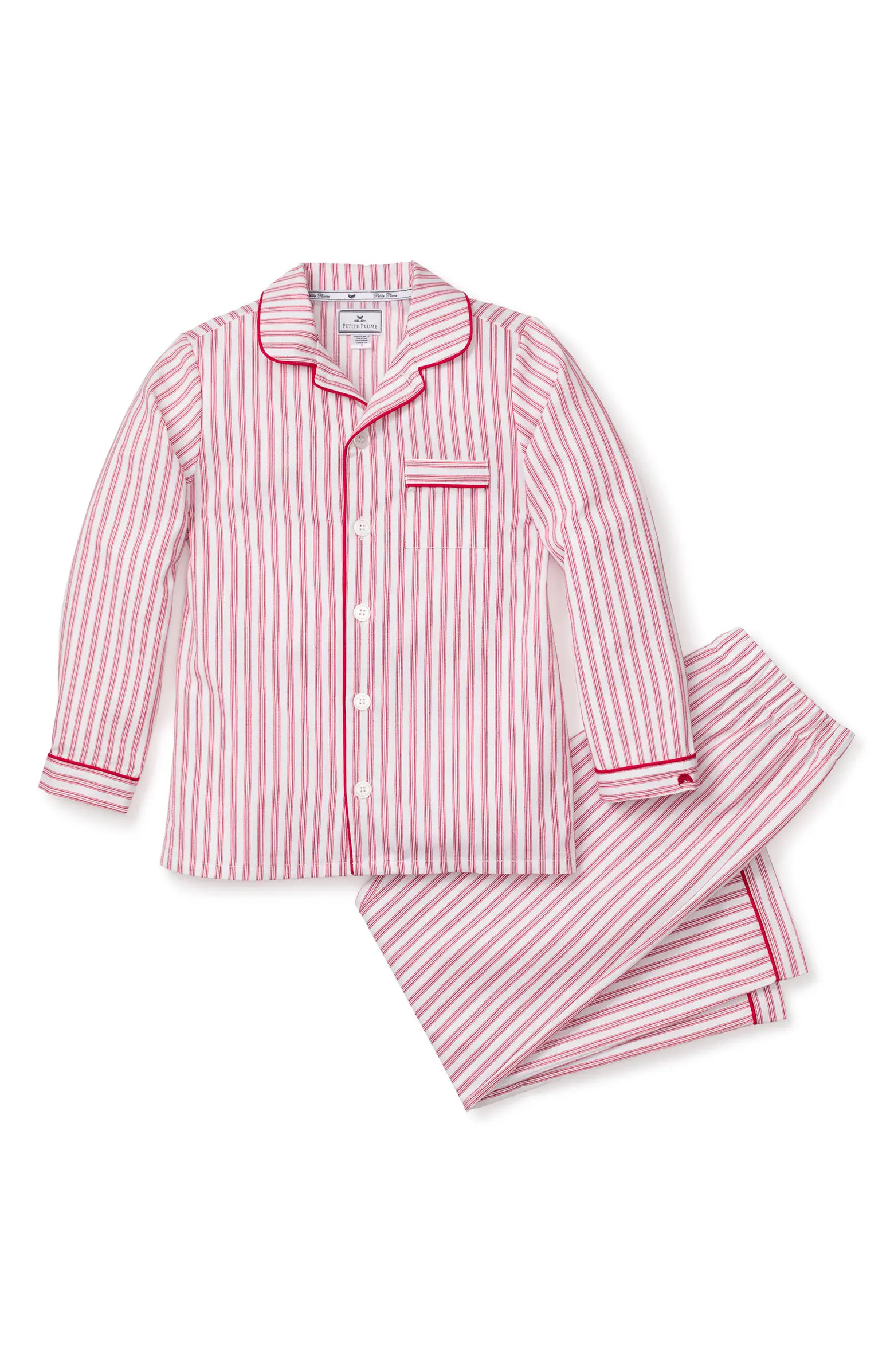Kids' Red Ticking Two-Piece Pajamas | Nordstrom