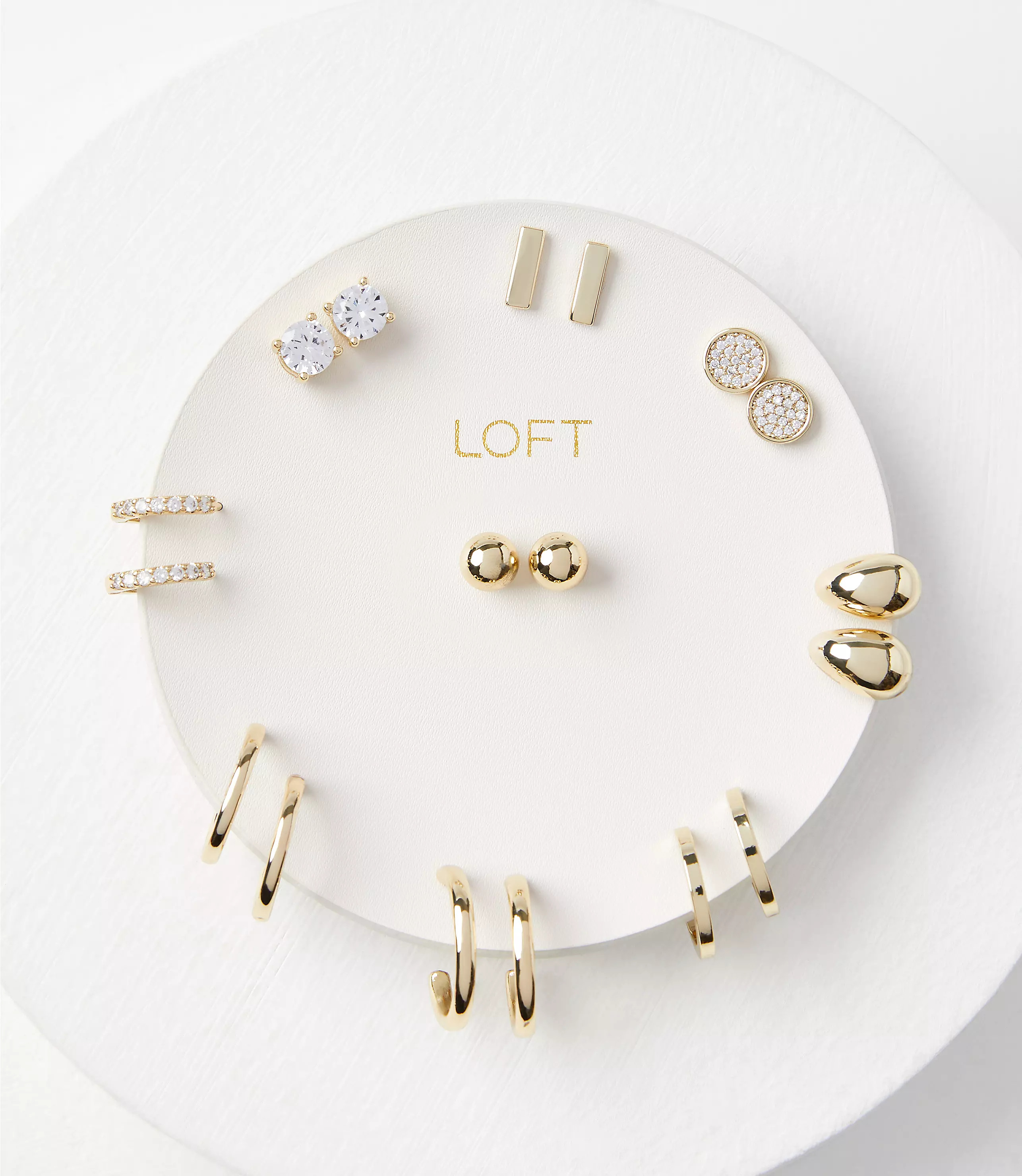 Metallic Stud Earring Set | LOFT