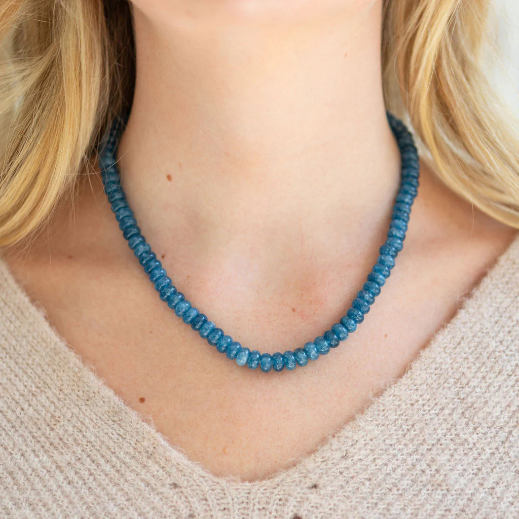 Deep Blue Sea Gemstone Necklace | Erin McDermott Jewelry