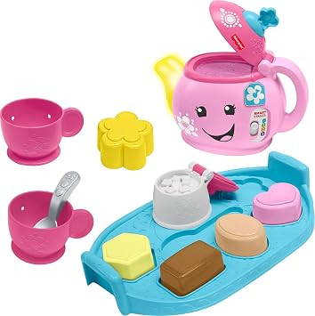 Fisher-Price Toddler Toy Laugh & Learn Sweet Manners Tea Set with Music & Lights for Educational ... | Amazon (US)