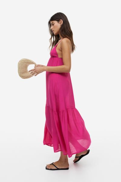 Sleeveless Poplin Beach Dress | H&M (US)