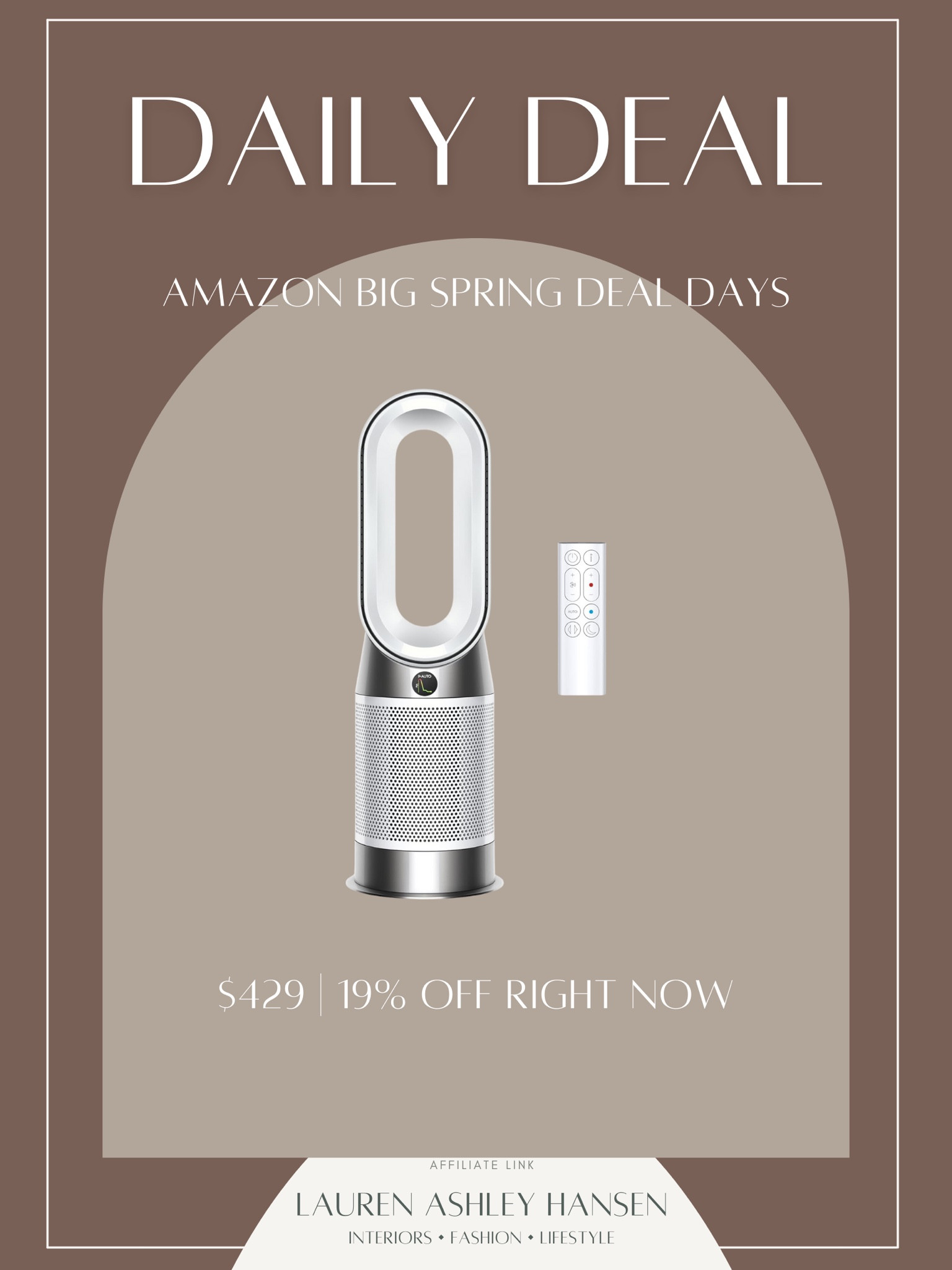 Having an air purifier is such an added assurance in any home! This Dyson hot and cool air purifier heater and fan is such an all-in-one piece that is great for any space. It's on sale right now for Amazon Spring Big Deals Event! 

#LTKhome #LTKsalealert