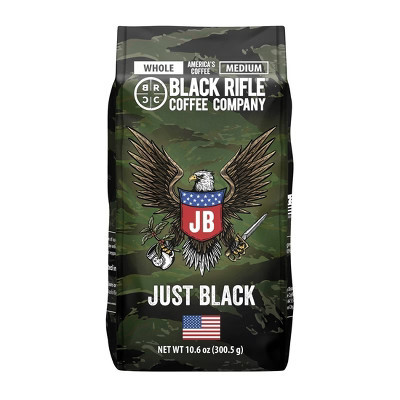 Black Rifle Coffee Company Just Black Medium Roast Whole Bean Coffee - 10.6oz | Target