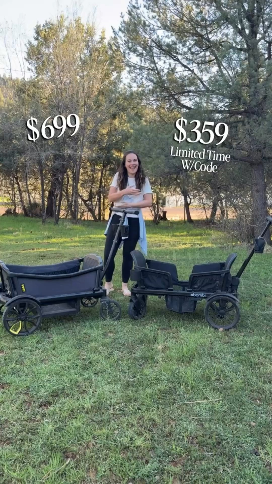 Veer City Crusier vs Bombi Waggle stroller wagons! Here are my honest unsponsored thoughts because I genuinely love both of these brands. 

Go Veer if you need a 4 seater, car seat compatibility, or beach wheels (+ Veer currently sells more accessories and has a premium feel). 

Go with Bombi if it’s on sale OR if you want one that folds compactly and is more affordable while still having lots of great features and accessories like their basket, snack trays, canopies and more.

I genuinely like both of these wagons and think it really depends on what you are looking for! 🙌🏼🙌🏼

#LTKmomlife #LTKKids #LTKBaby