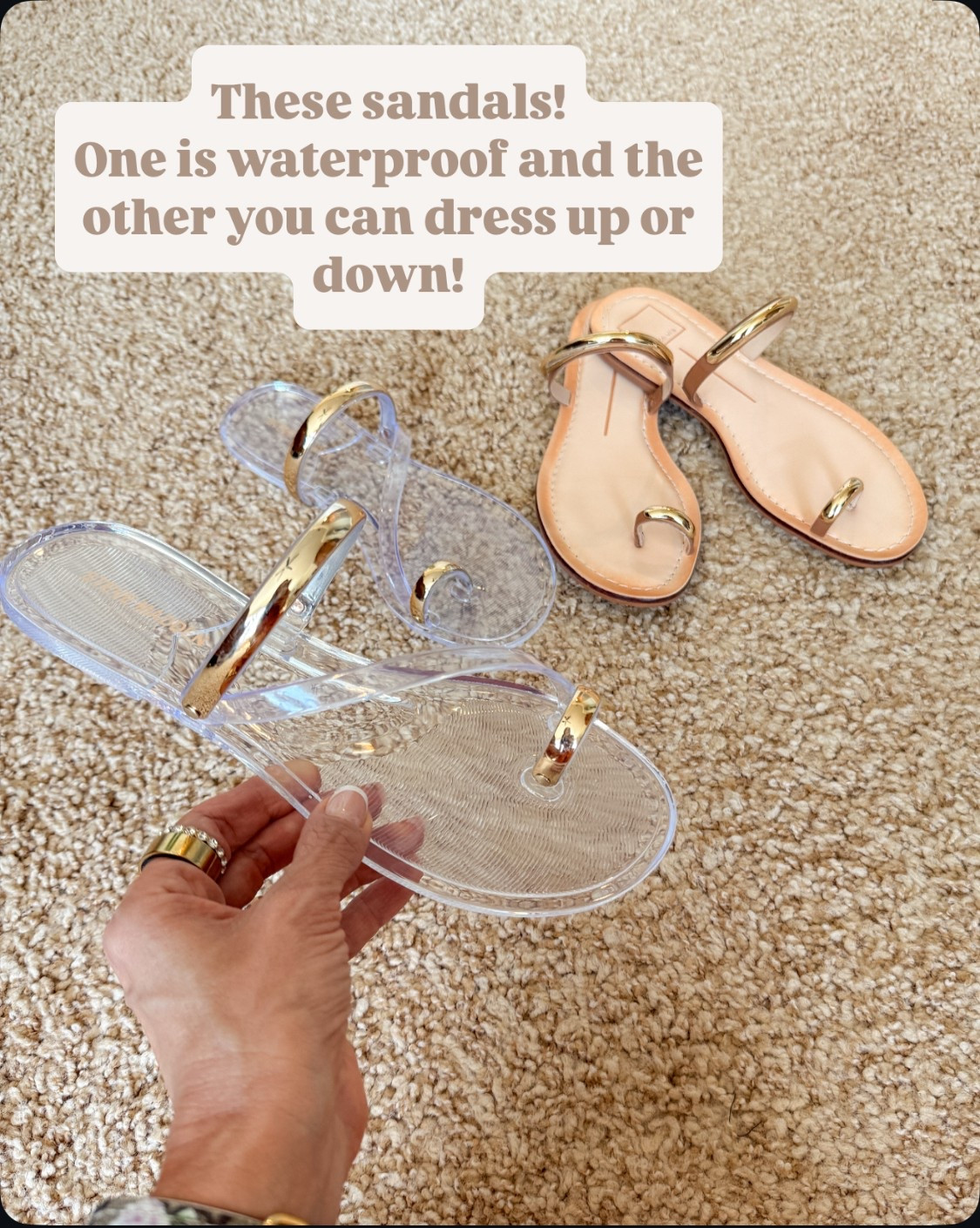 Obsessed with these summer sandals! Runs TTS. When is perfect to dress up or down and the other is great around the water like a pool or Beach. Both are great for summer outfits and vacation.

#LTKSummerEdit #LTKShoeCrush #LTKSeasonal