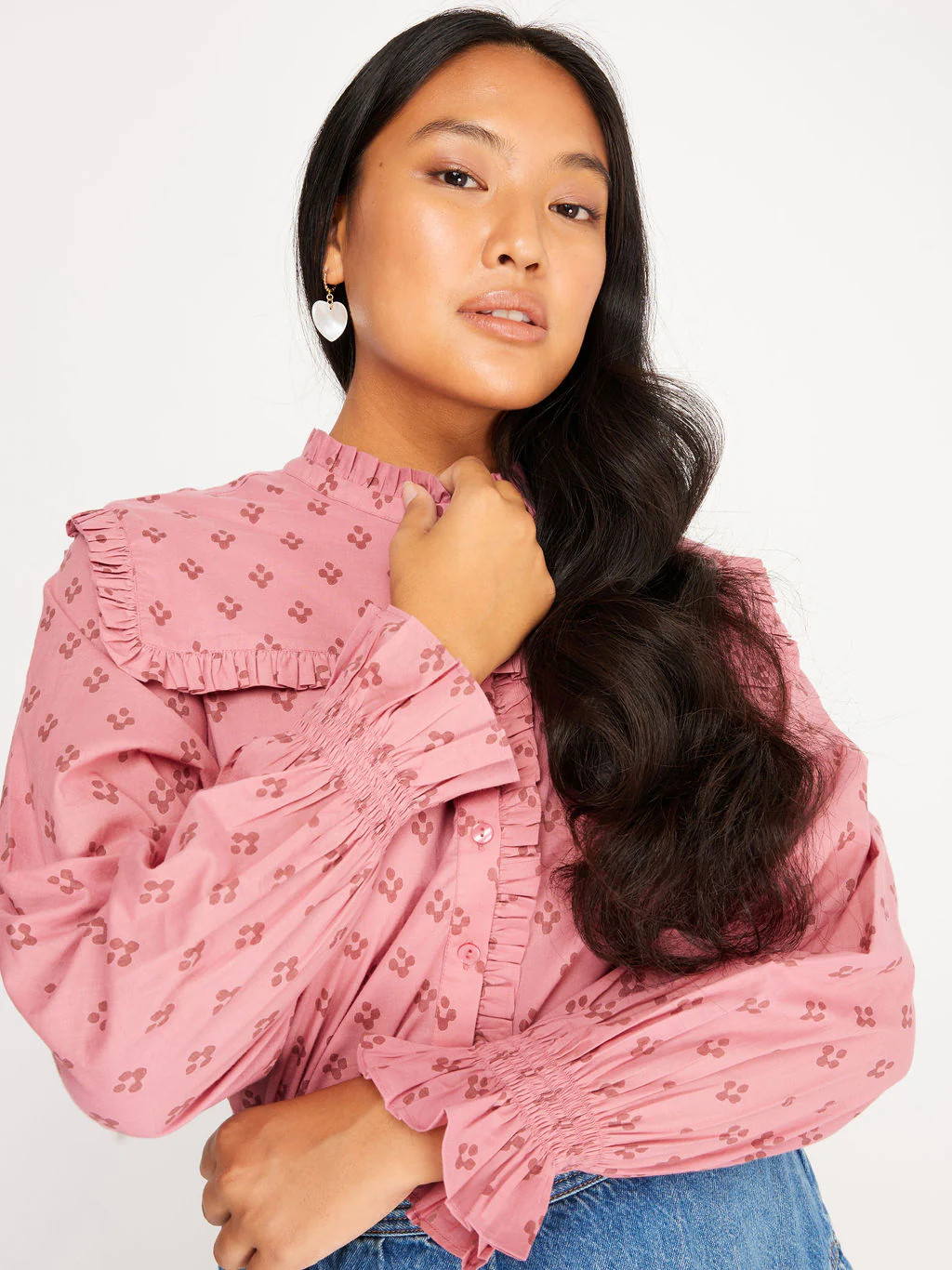 Beth Blouse Pink Diamond | Ophelia & Indigo
