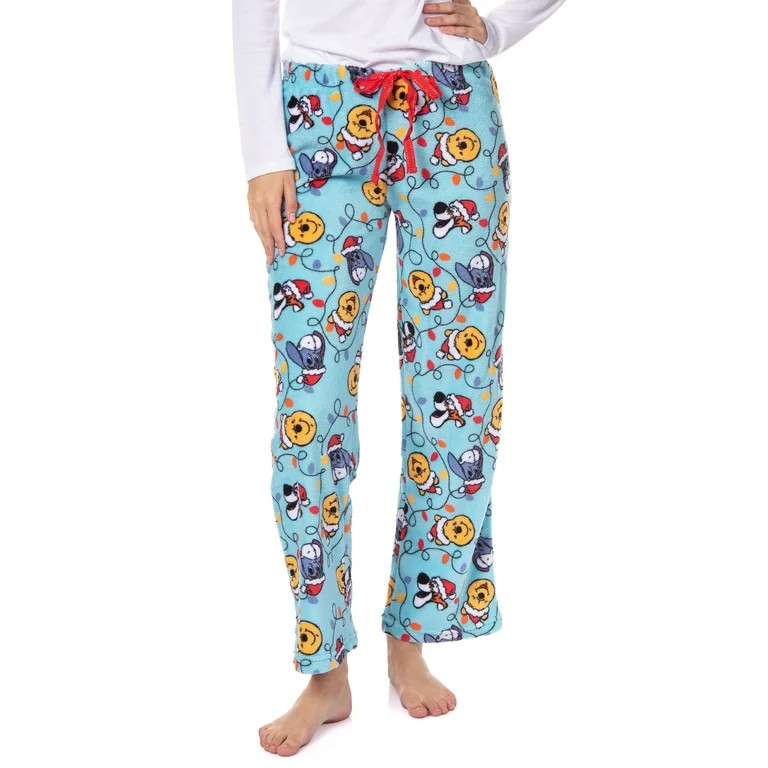 Disney Women's Winnie The Pooh Santa Hat Christmas Lights Pajama Pants (Large) - Walmart.com | Walmart (US)