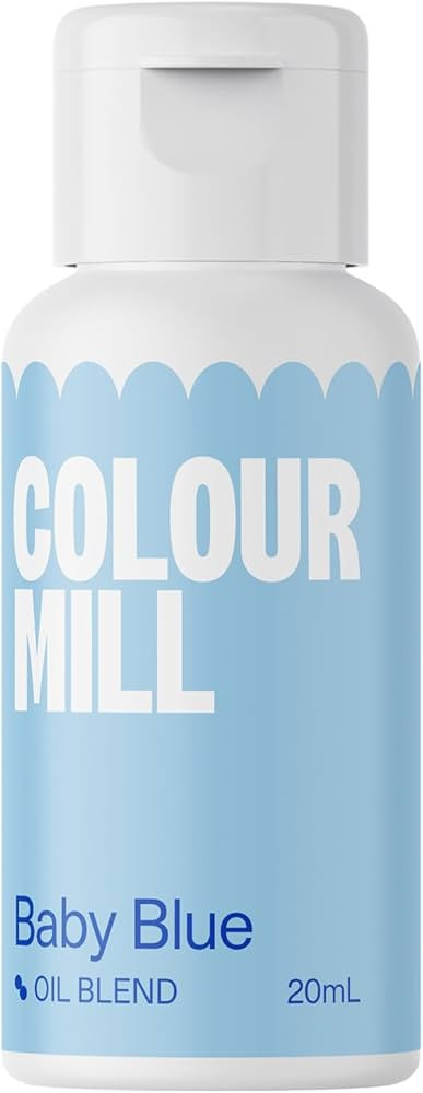 Colour Mill Oil-Based Food Coloring, 20 Milliliters Baby Blue | Amazon (US)
